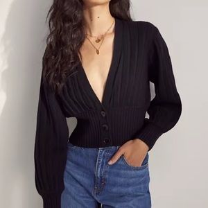 Aritzia New Plunge Front Cardigan in size S